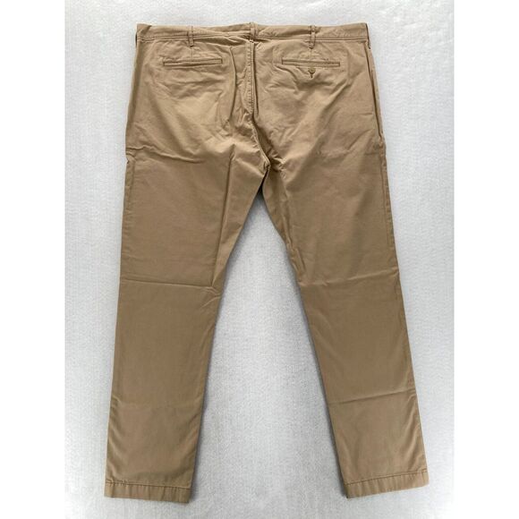 J.Crew 484 Chino Pants Mens 44x34 Slim Straight Leg Khaki Beige Preppy Casual - Picture 14 of 14